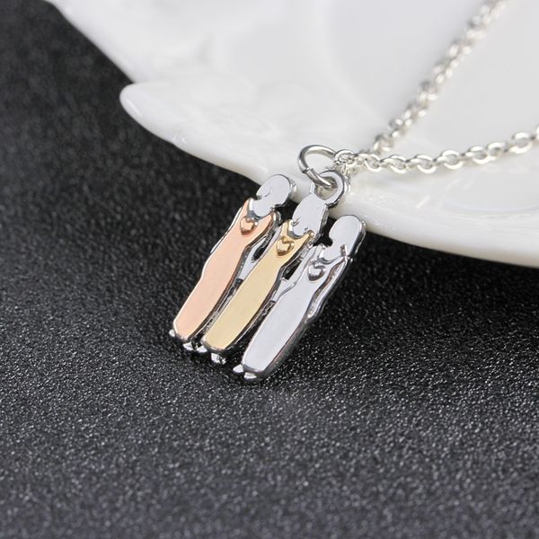 

2019 jewelry mother's day gift mother daughter letter necklace, Silver