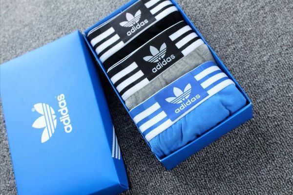 

pro new men's underwear italy men boxer shorts boxers man underpants homme cueca cotton underwear, Black;white