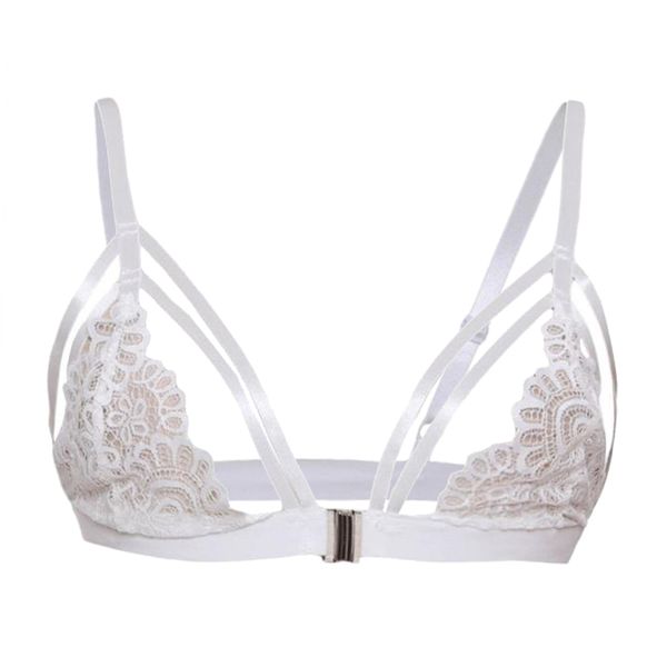 

women lace bra adjustable skeleton bralette fashion lady clothing, Red;black