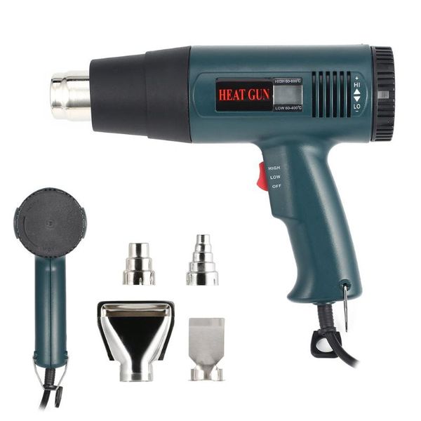 

866a 1800w lcd display industrial electric air gun thermoregulator heat guns shrink wrapping thermal power tool