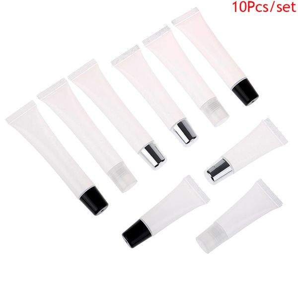 

10pcs 10/15/20ml empty lipstick tube squeeze sub-bottling lip gloss container
