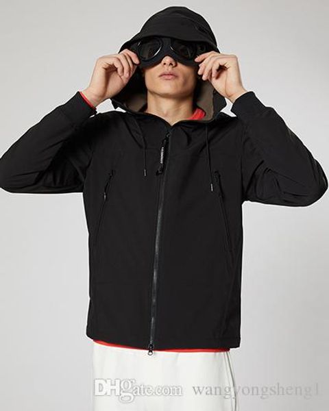 

c.p shell goggle jacket 100% luxury designer 3 color mens jacket brand coat fashion luxury jackets size m--xxl, Black;brown