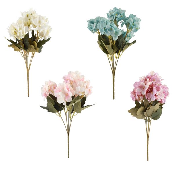 

artificial silk floral flower bouquet hydrangea wedding party room home l decor
