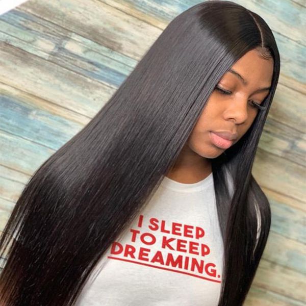 

прямой полный парик шнурка человеческих волос с волос младенца glueless бразильское remy девственницы человеческих волос pre щипковых прямые, Black