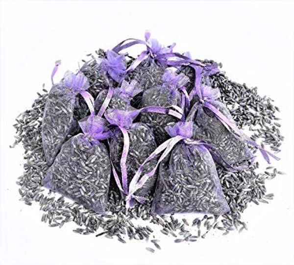 

12 pcs/set small purple organza lavender bags dried lavender in small lilac organza bags wedding gift bags dried lavender decor