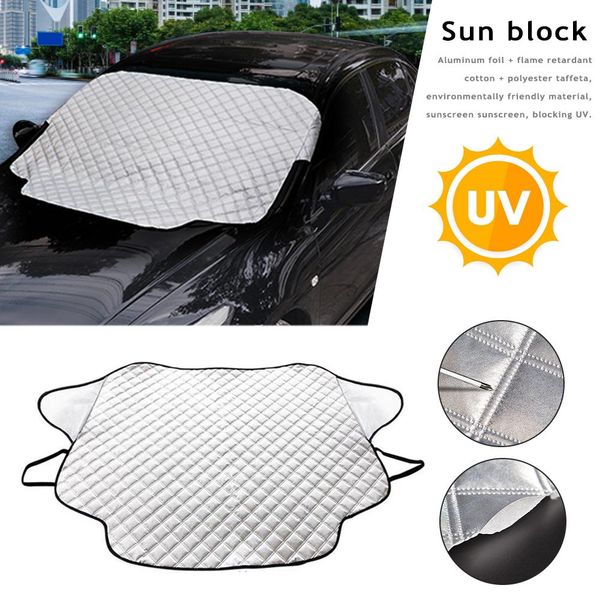 

car sun block universal folding sunshade windshield sun visor cover auto summer decal shade film 183*116cm shield visor