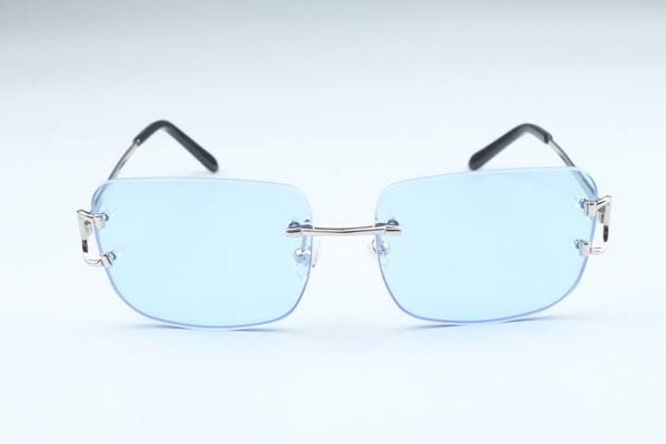 

622s factory direct luxury fashion sunglasses 4193830 simple large box claw metal ultra light sunglasses, White;black