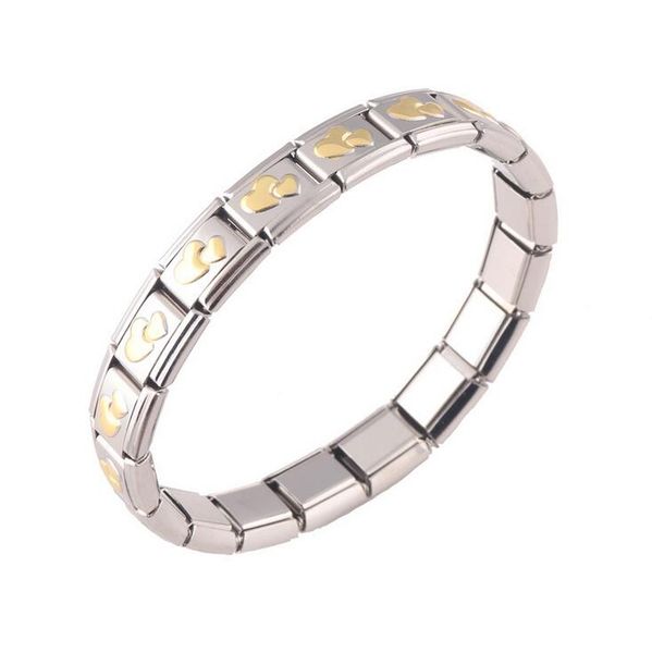 

Браслет из нержавеющей стали с покрытием из нержавеющей стали 316L, 18 звеньев Модны