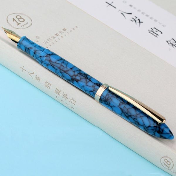 

moonman s1 0.38mm 0.5mm acrylic resin fountain pen gift marbling fine nib office smooth writing portable students stationery