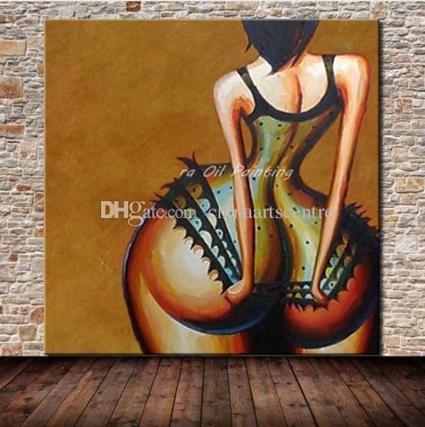 

va. handpainted woman oil painting on canvas modern abstract picture wall art for living room home decoration p164