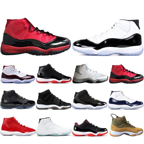 

Wholesale New 11 11s Mens Basketball Shoes Concord 45 Atmosphere Grey Platinum Tint Space Jam Gym Red Designer Men Sport Sneakers US 5-13