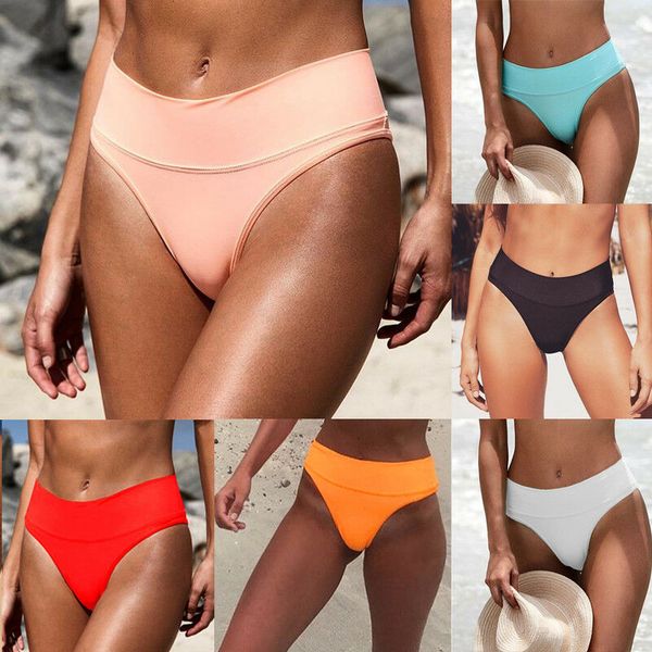

womens swimming trunks one-piece bikini shorts brief thong bottom brazilian high waist swimwear beachwear bathing suit