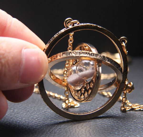 

Sell harry time turner potter necklace hourgla vintage pendant hermione granger gold ilver necklace for women lady girl whole ale