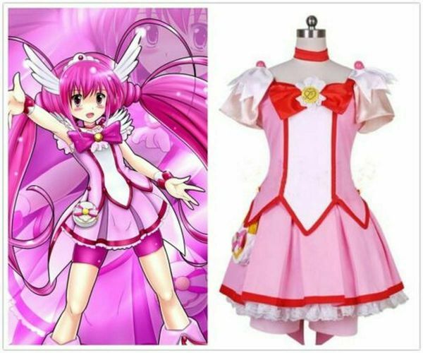 

smile precure glitter force hoshizora miyuki cure happy dress cosplay costume, Black
