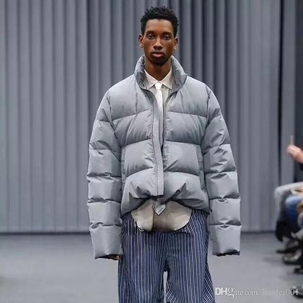 

18fw blcg oversize down jacket casual four color down jackets fashion outerwear hflsyrf046, Black