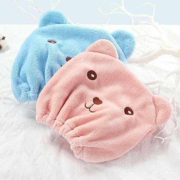 

microfiber hair turban quickly hair hat wrapped towel bathing cap