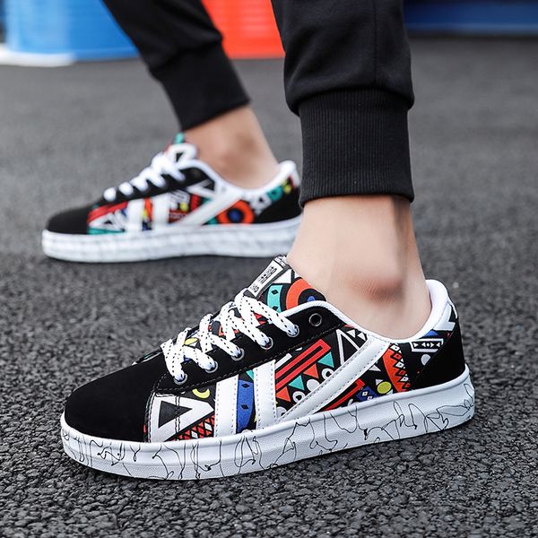 

aecbuy leather sneakers slip on casual shoes men leather dress shoes men dress leathernxxxta4, Black