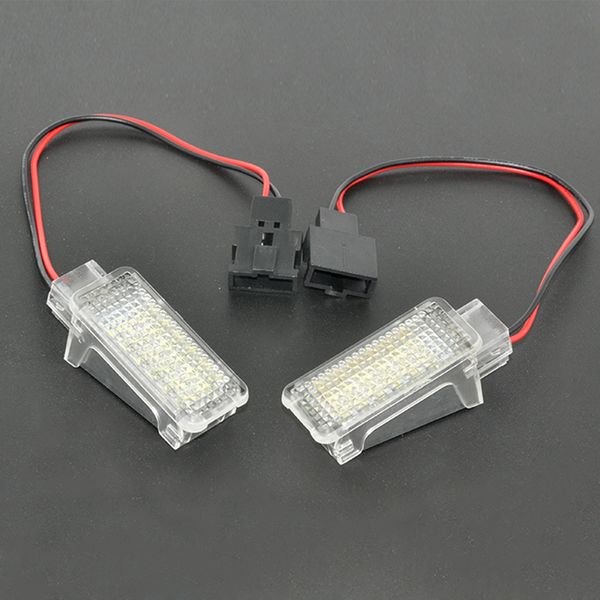 

2pcs 12v car led courtesy door projector light for audi a3/a4/a6/vw/skoda foot nest lights ghost shadow light lamp 6500k white