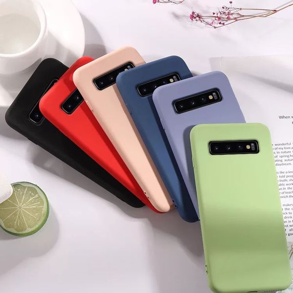 

Оригинальный мягкий летний жидкий силиконовый чехол для SamSung Galaxy S8 S9 S10 + S10E M10 M20 Note