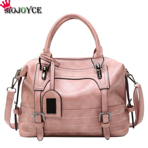 

vintage women oil wax leather shoulder messenger handbags travel totes casual handle shopping bags bolsos mujer feminina