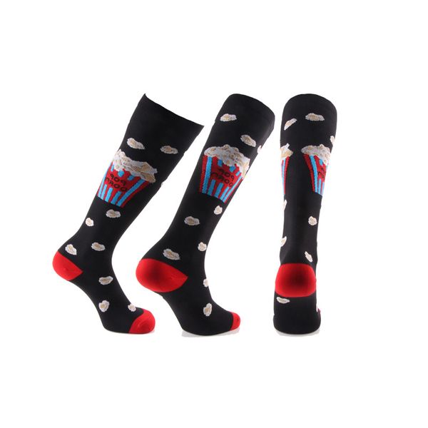 

new compression socks men women oil painting leg pressure stockings mona lisa famous painting nylon compress running sport compression socks, Blue;gray