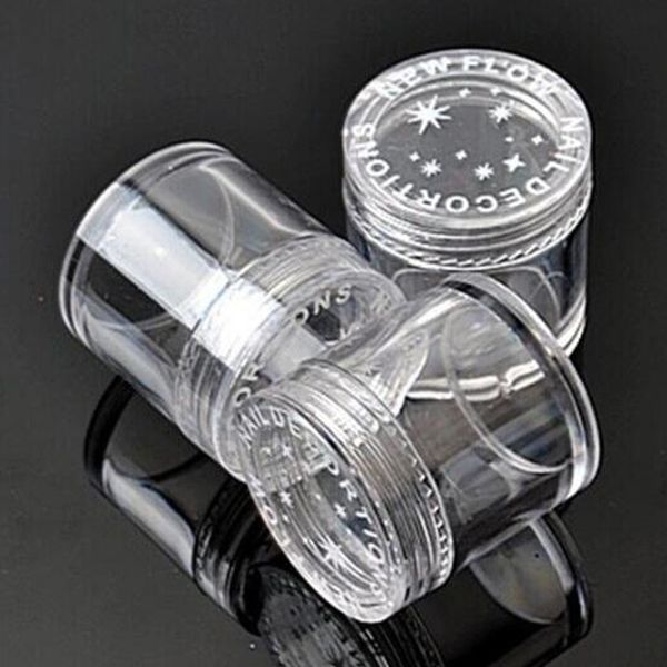 

empty clear plastic storage jars/container/pot for nail art crafts jewelry