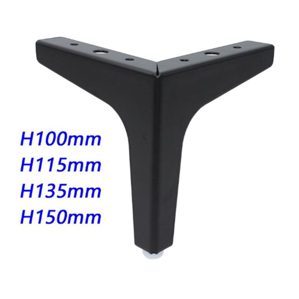 

iron sofa legs furniture leg feet square tapered pyramid diy black cabinet