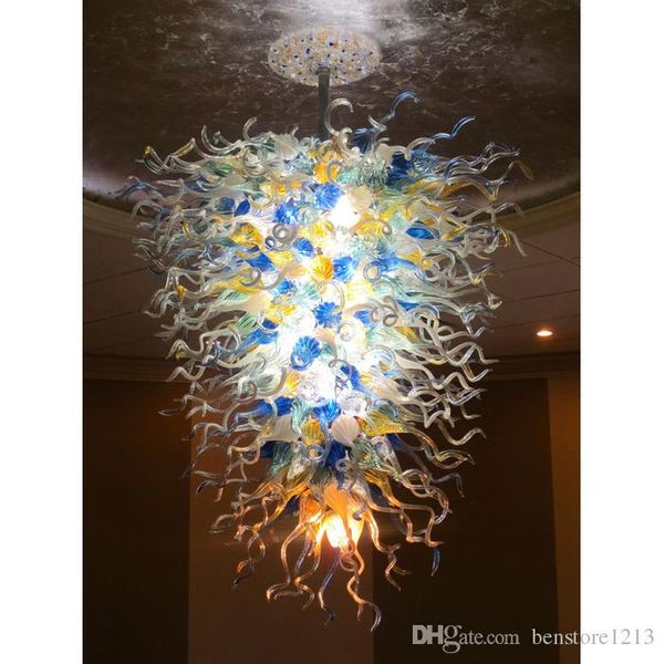

l home decorative glass chandelier lamp indoor decoration led light source hand blown murano colored art glass chandelier