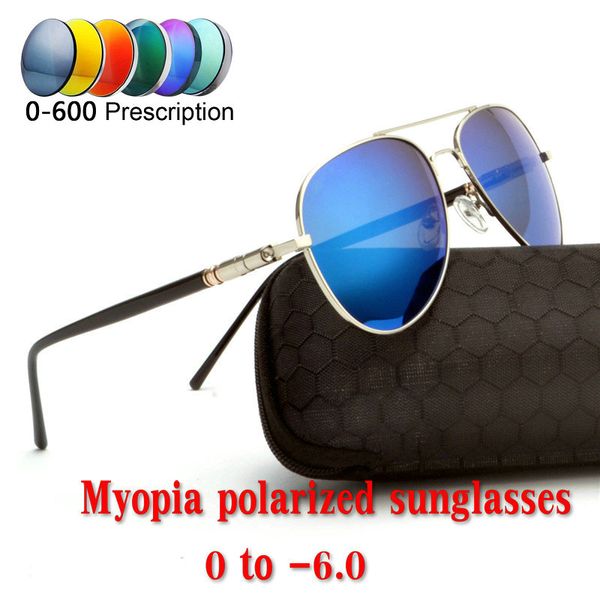 

2019 custom made myopia minus prescription polarized lens designer optics polarized sunglasses men driving mirror sun glasses nx, White;black