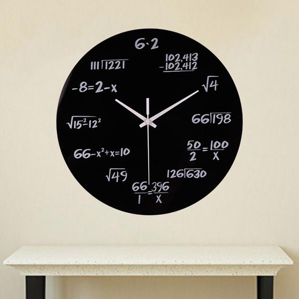 

silent math equations polytechnic digital wall clock