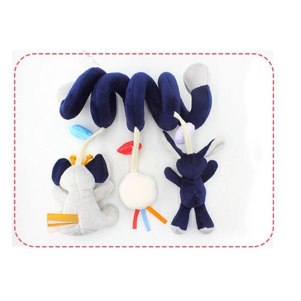 

baby infant cute animals rattle bed crib car hanging stroller revolves plush appease toys teether developmental gift rattles toy