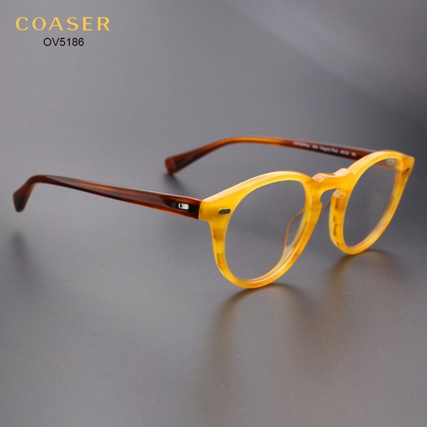 Großhandel - Vintage-Brillengestell für Damen und Herren, Anzug, Lesebrille, verschreibungspflichtige optische Brille, klare Linse, Retro-Brille