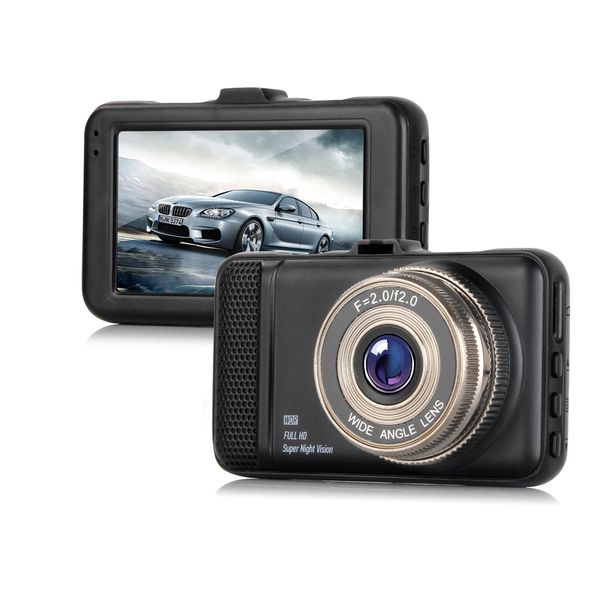 

car dvr 3" hd car camera night vision dash cam cycle recording auto registrar video recorder camcorder dvrs g-sensor