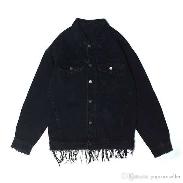 

хип-хоп mens конструктора способа куртки street style сыпучие черный distrressed жан куртка street style мужская одежда конструктора, Black;brown