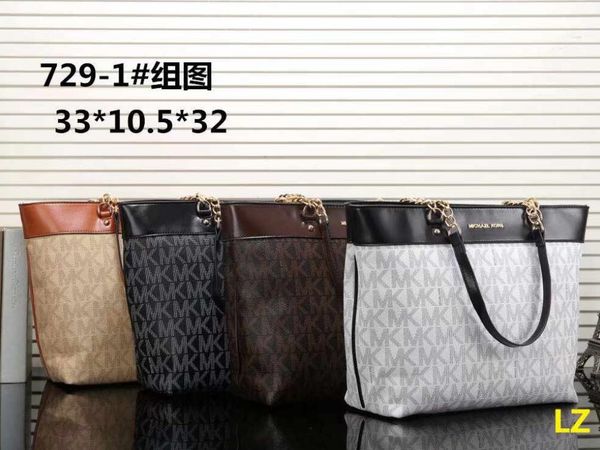 

3 piece set new women's leather handbag female mother bag handbag mother delivery shoulder bag female bag + small b9068