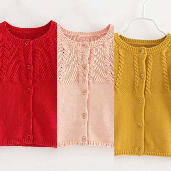 

2020 girls round collar twist cardigan shawl all-match knitwear coat knitwear cotton children's sweater long sleeve coat thickened, Blue