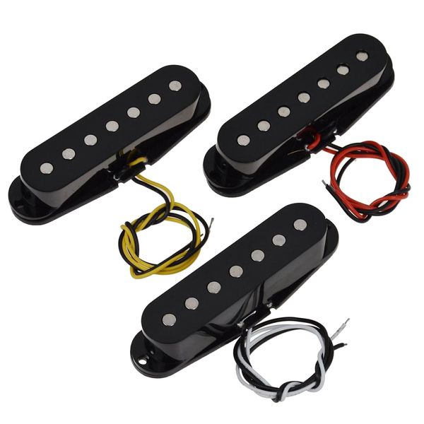 

1 set single coil pickup neck middle bridge pickups black for 7 strings electric guitar parts