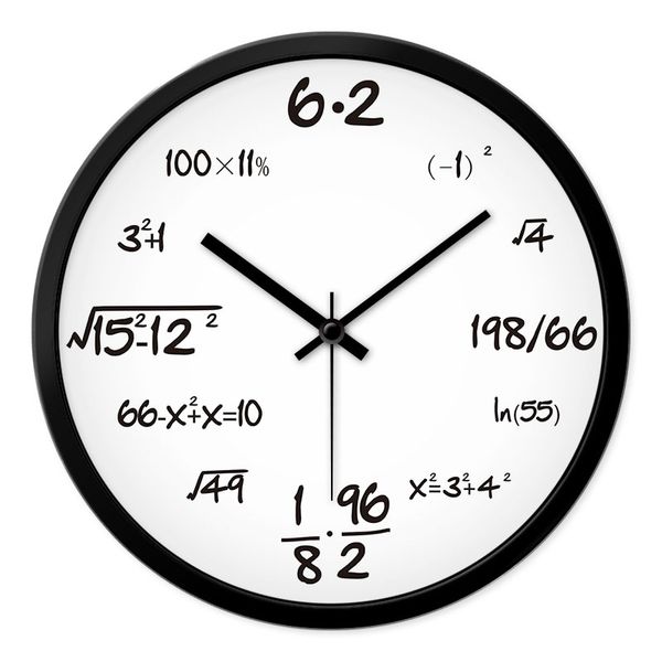 

fun math function theme decoration wall clock creative mathematics classroom wall clock