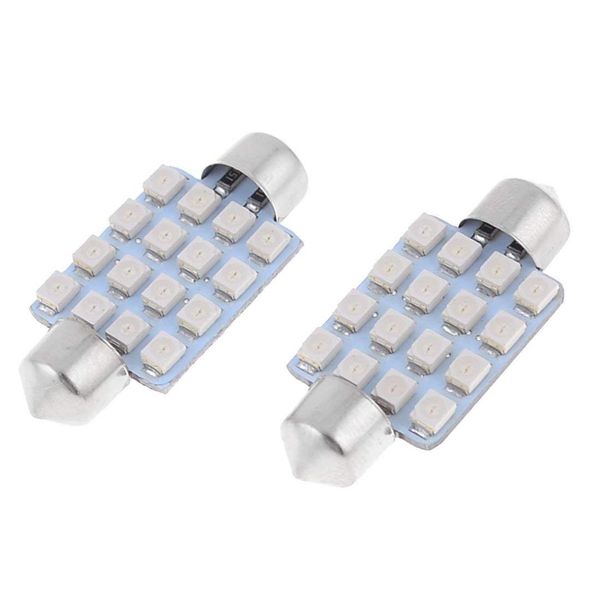 

uxcell 2 x 16-smd blue led 39mm car festoon dome light (pack of 2