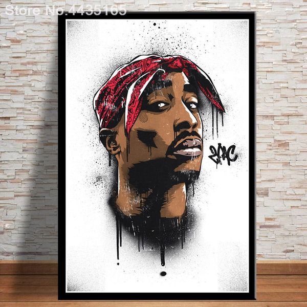 

posters and prints notorious b.i.g. biggie tupac shakur poster wall picture art canvas painting for room decoration home decor