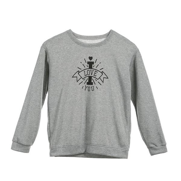 

meihuida горячая распродажа мужчины женщины мода повседневная письмо печатные толстовки свободного покроя обувь любителей пуловер толстовки, Black