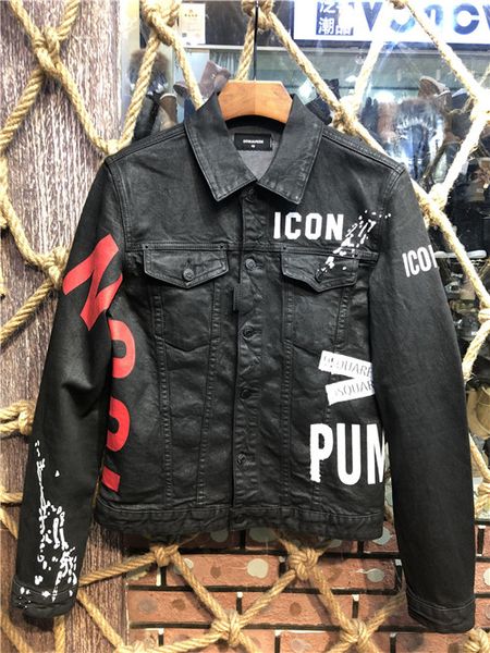 

The new dq men 039 long leeved denim jacket new fancy tip black fa hion week men 039 button jacket autumn winter trend hip hop ja