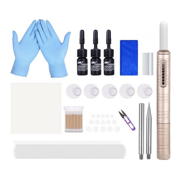 

auto glass repair kit glass crack pit repair car front windshield fluid kit