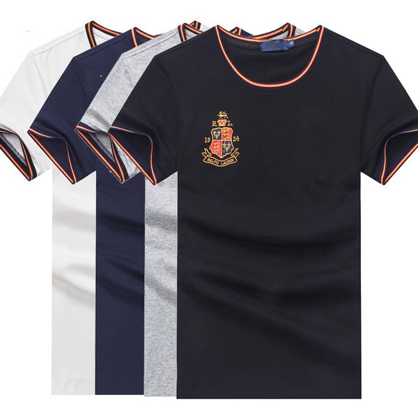 

ralph lauren лошадь мяч эмблема маленькая лошадь роскошный дизайн дизайнер мужской лето с коротким рукавом футболка тройник мужчины свободны, White;black