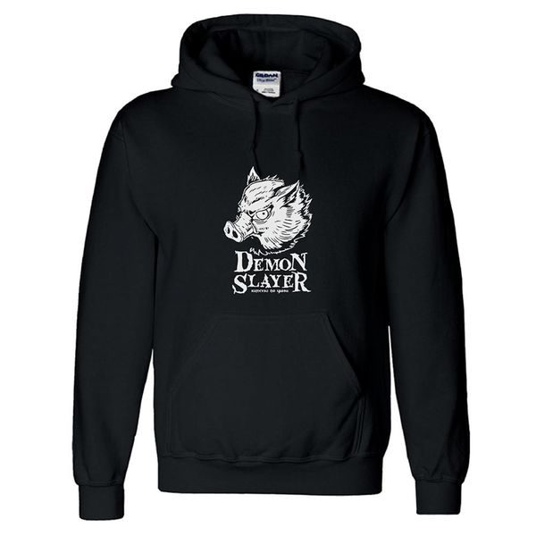 

anime demon slayer kimetsu no yaibae cosplay hashibira inosuke hoodie sweatshirts hoody pullover coat hoodies, Black