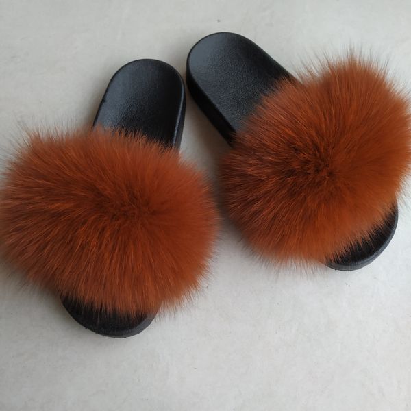 

fur slides for women wholesale fox fur slides fur slides fox, Black