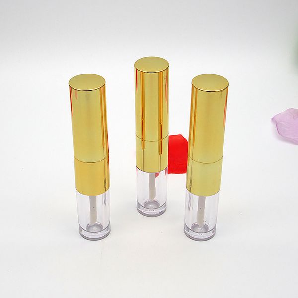 Leere Lippenbalsamtube, Lippenstifttuben, doppelseitig, schwarzer Lippenstift-Kosmetikverpackungsbehälter für DIY-Make-up F3564