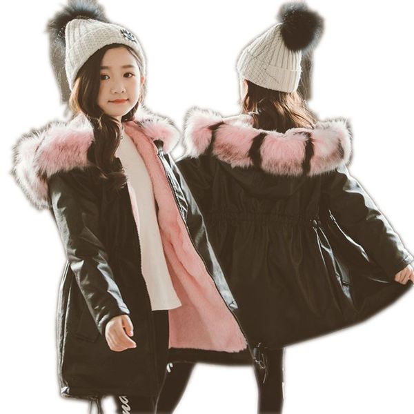 

girls jackets new fashion wind pu leather coat western style large collar long kids outerwear baby girls coats children jacket, Blue;gray