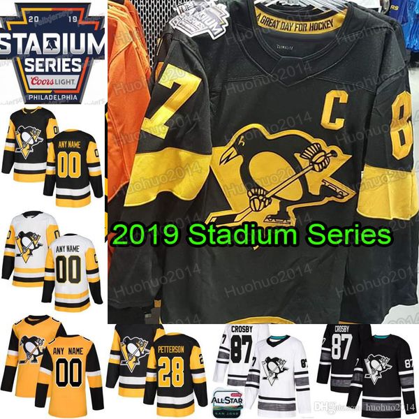 

2019 All Star Pittsburgh Penguins Stadium Series Sidney Crosby Jake Guentzel Mario Lemieux Phil Kessel Evgeni Malkin Kris Letang Jersey