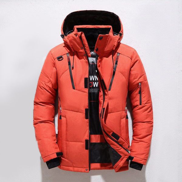 

new autumn winter fashion men hooded padded jacket long sleeve male large size warm coat men thicken jacket, Black